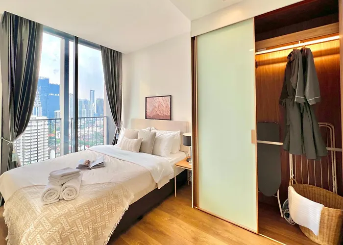 Walktobts>emdistrict/cityviewpool&gym/wifi/washer * Бангкок